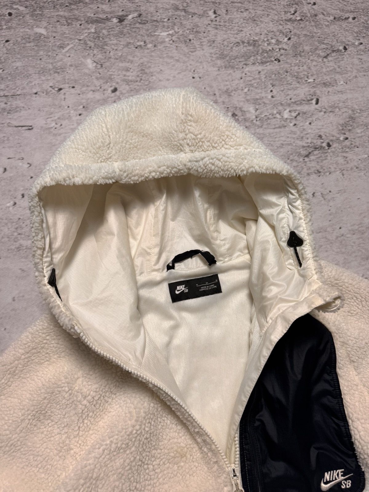 Nike × Vintage NIKE SB VINTAGE TEDDY FLEECE OVERSIZE BOXY ZIP HOODIE Size US M / EU 48-50 / 2 - 6 Thumbnail