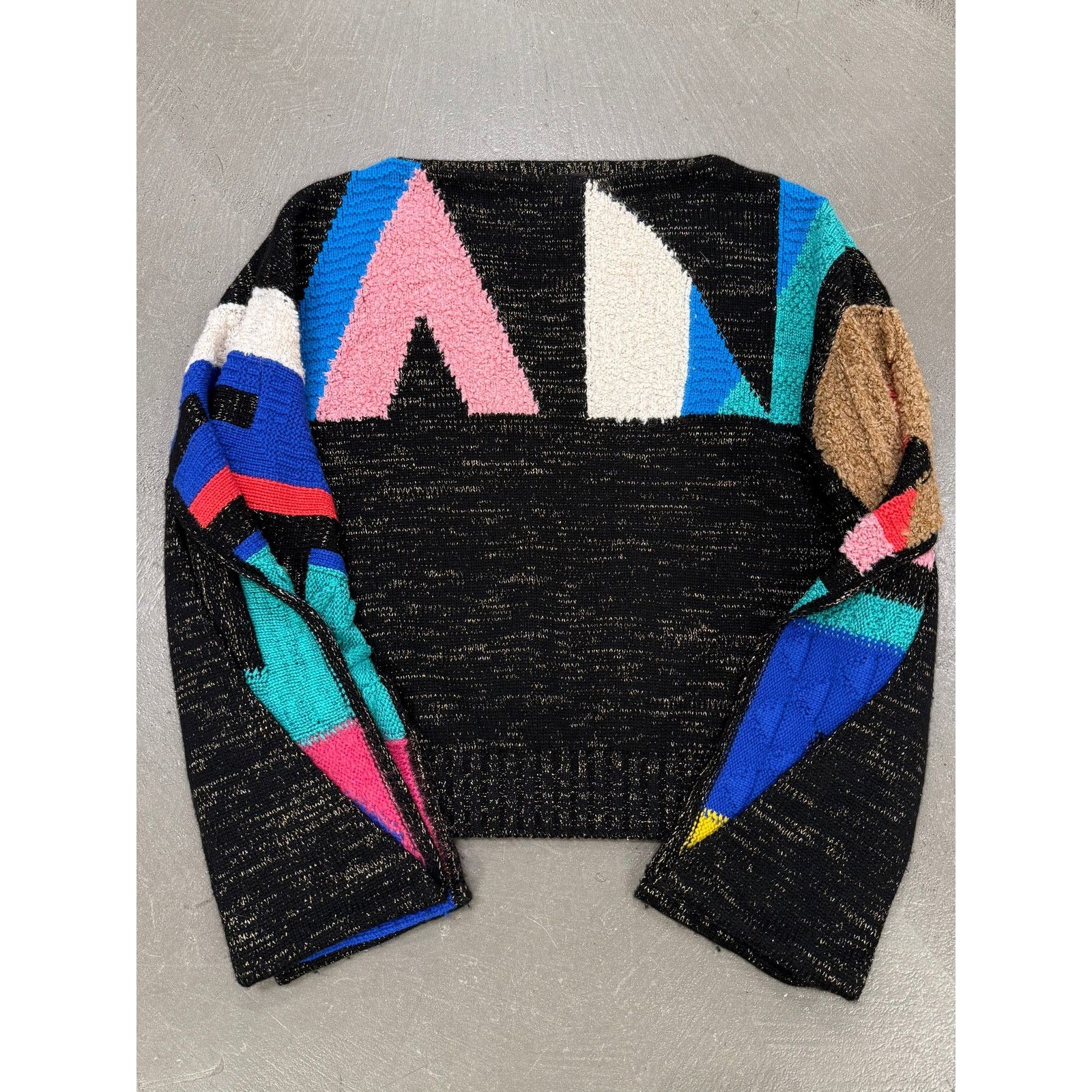 Chanel F/W1994 Chanel geometric color-block intarsia sweater Size S / US 4 / IT 40 - 1 Thumbnail