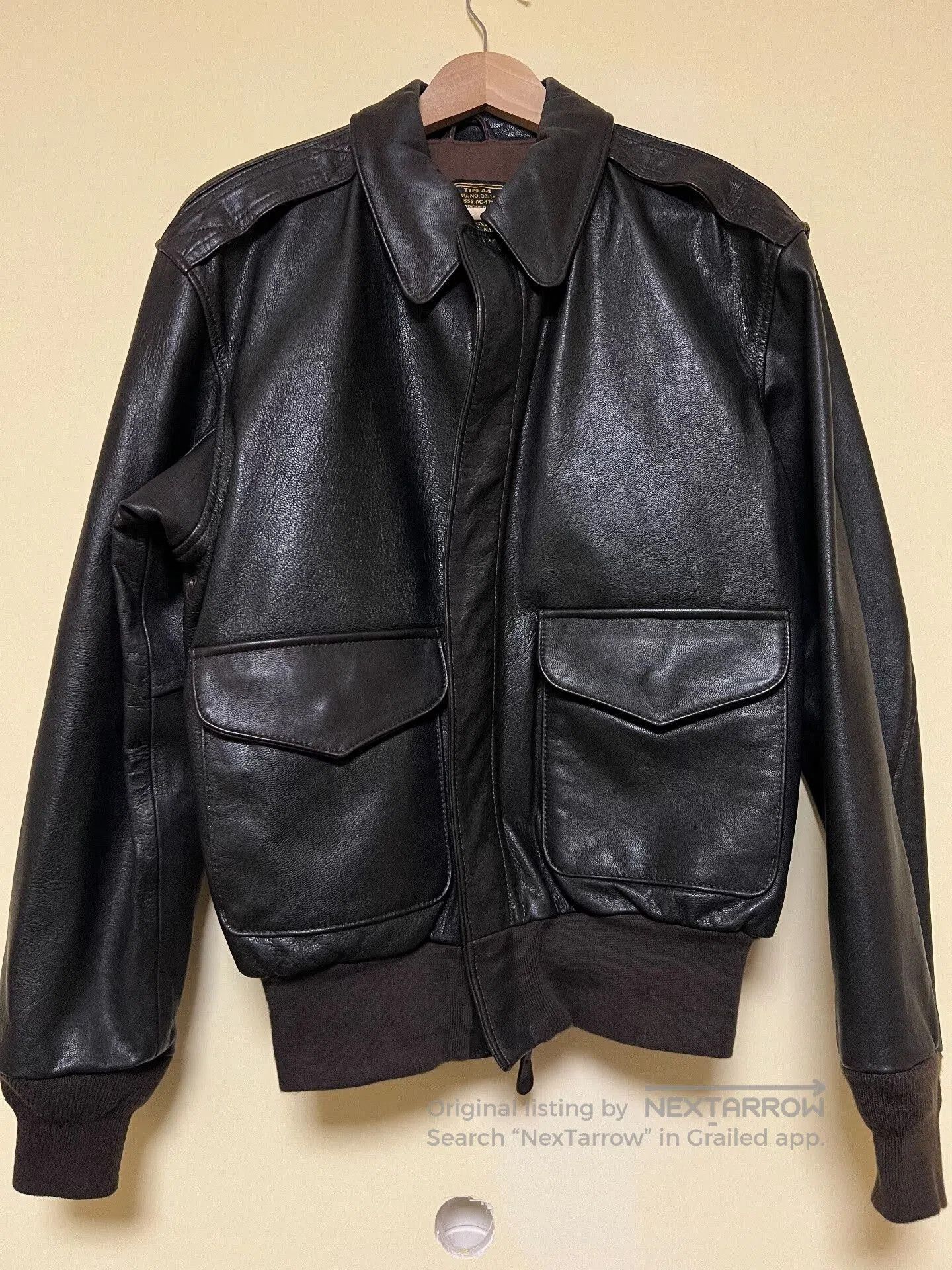 Cockpit USA Cockpit A2 Military Pilot Jacket. Size US XXS / EU 40 - 3 Thumbnail