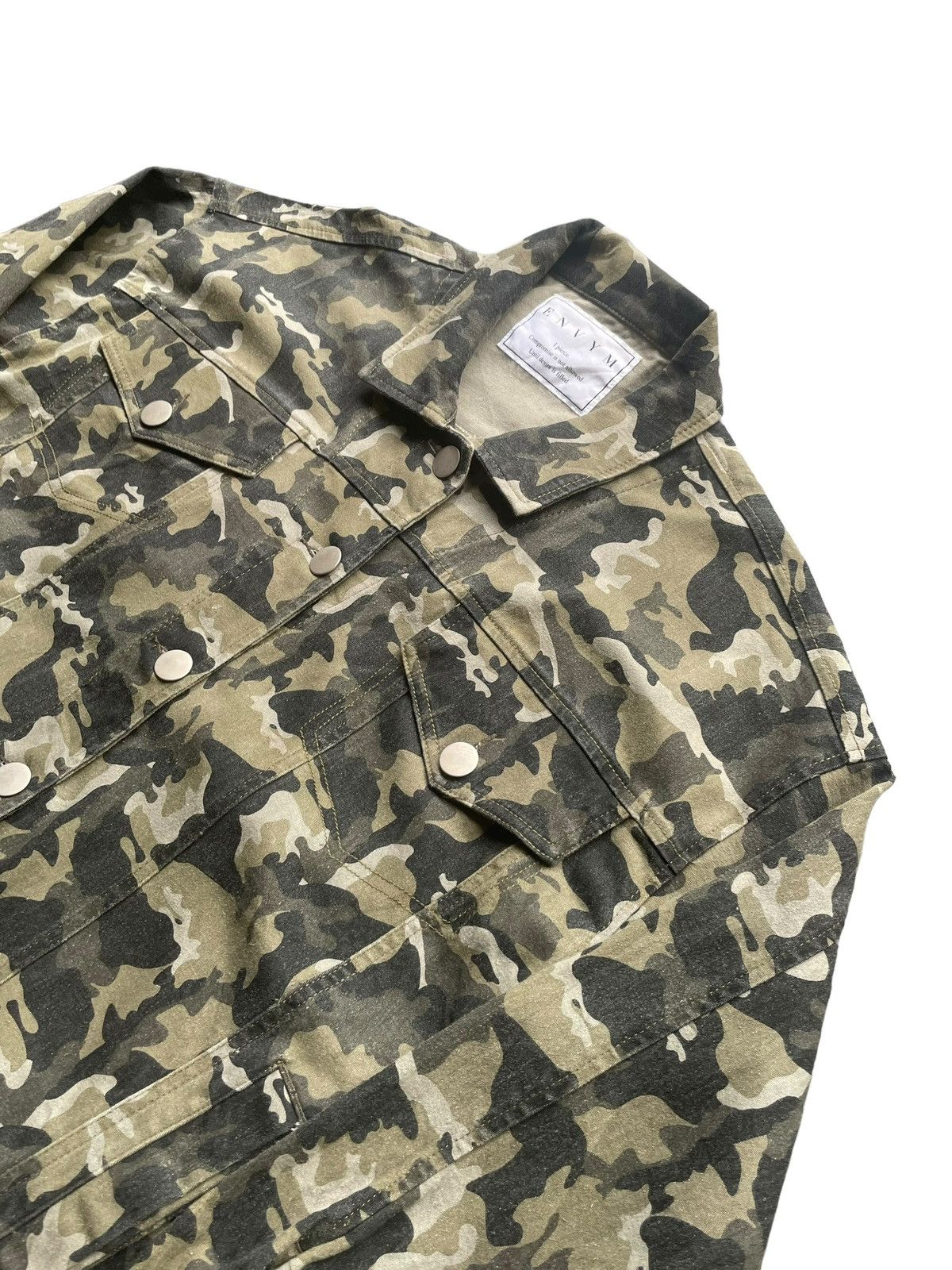 Japanese Brand Envym Camouflage Jacket Size L / US 10 / IT 46 - 2 Thumbnail