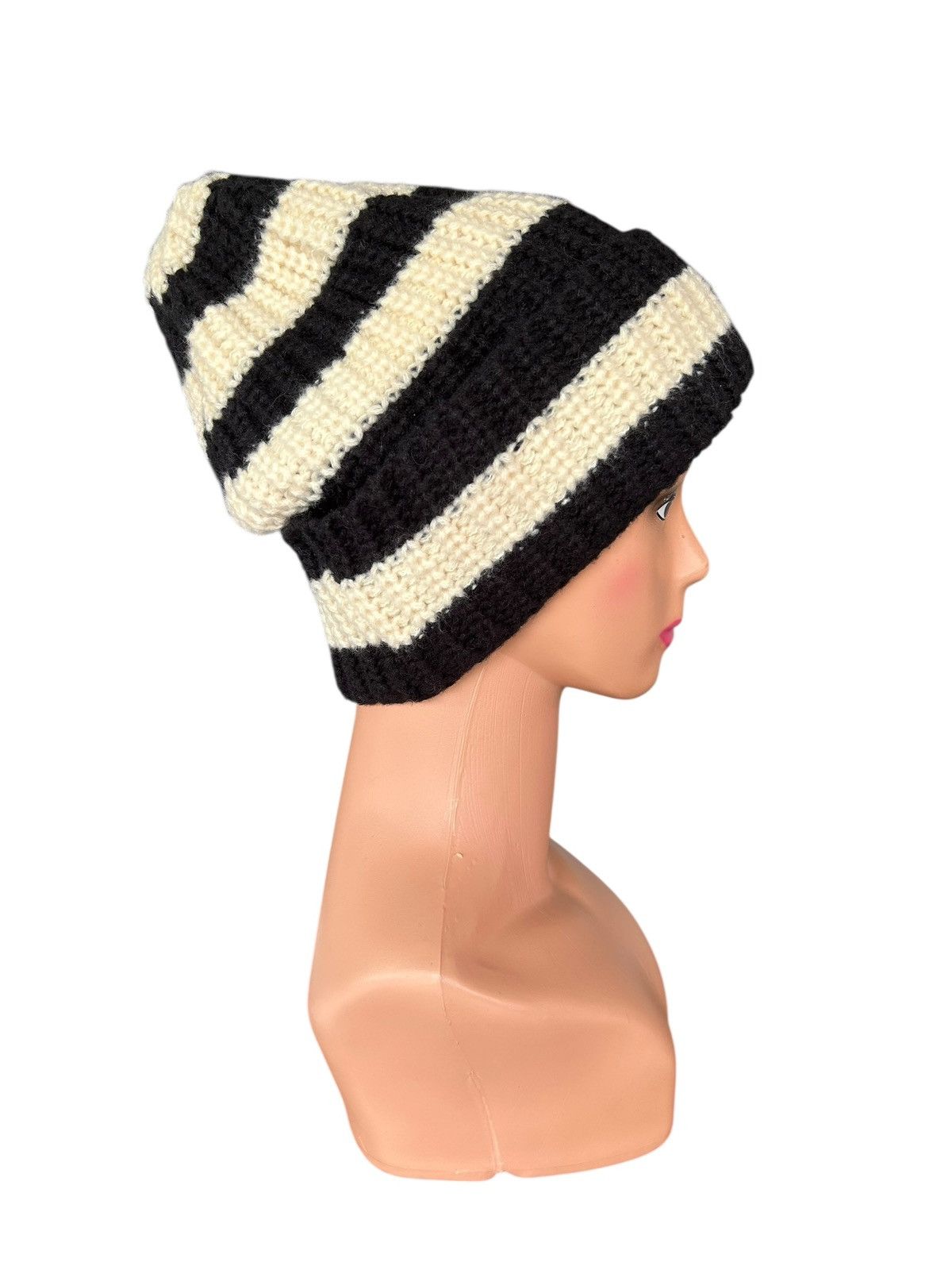Japanese Brand Crochet Knitted Handmade Japanese Beanie Hats Size ONE SIZE - 3 Thumbnail
