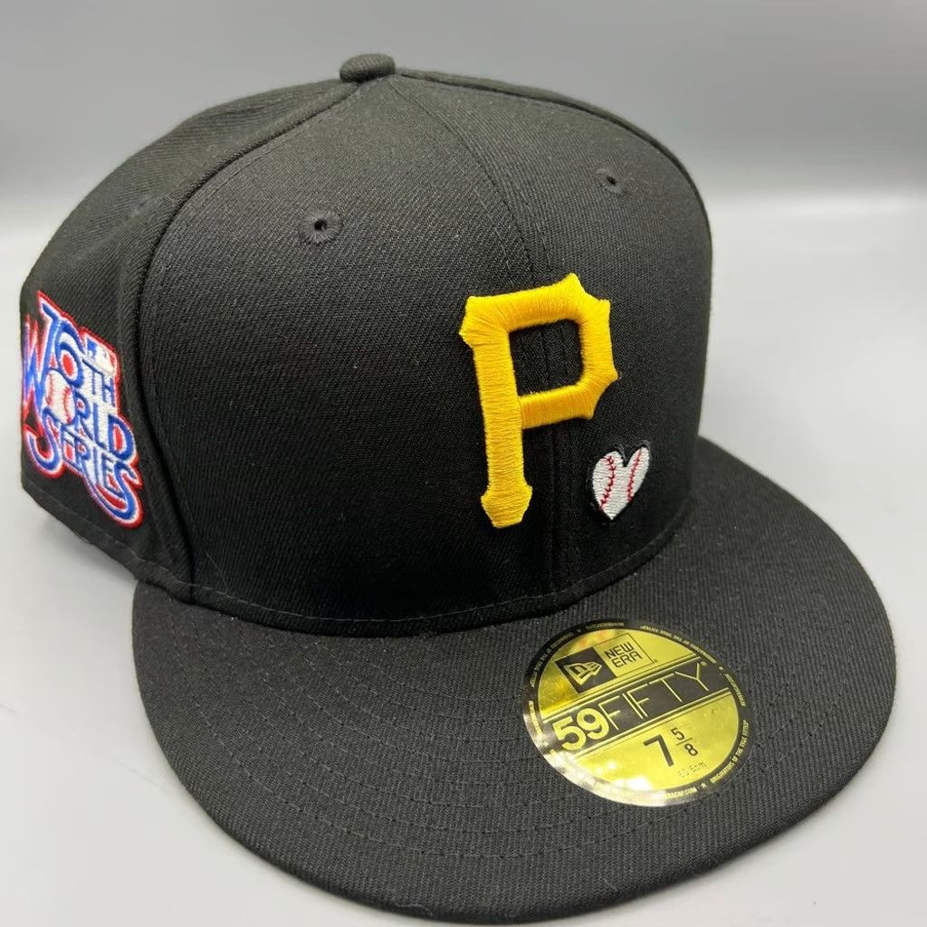 New Era Pittsburgh Pirates Hat Men 7 5/8 59Fifty New Era Fitted Cap Size ONE SIZE - 1 Thumbnail