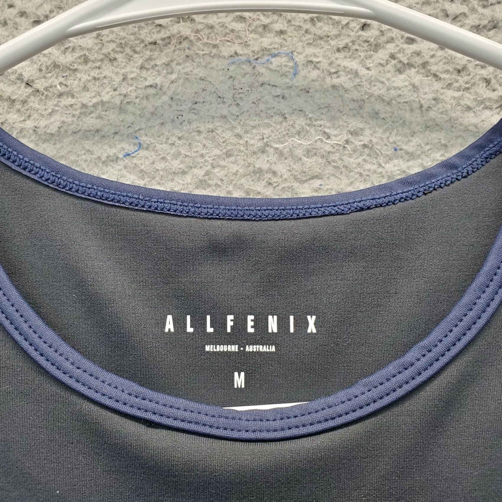 Vintage AllFenix Sports Bra Womens Size M Black Stretch Athletic Gym Training Round Neck Size ONE SIZE - 5 Thumbnail