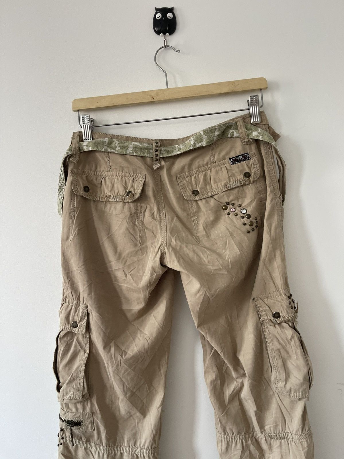 Miss Me Rare Vintage MISS ME Le Lotus Bleu Flare Multi Pocket Pant Size 29" - 13 Thumbnail