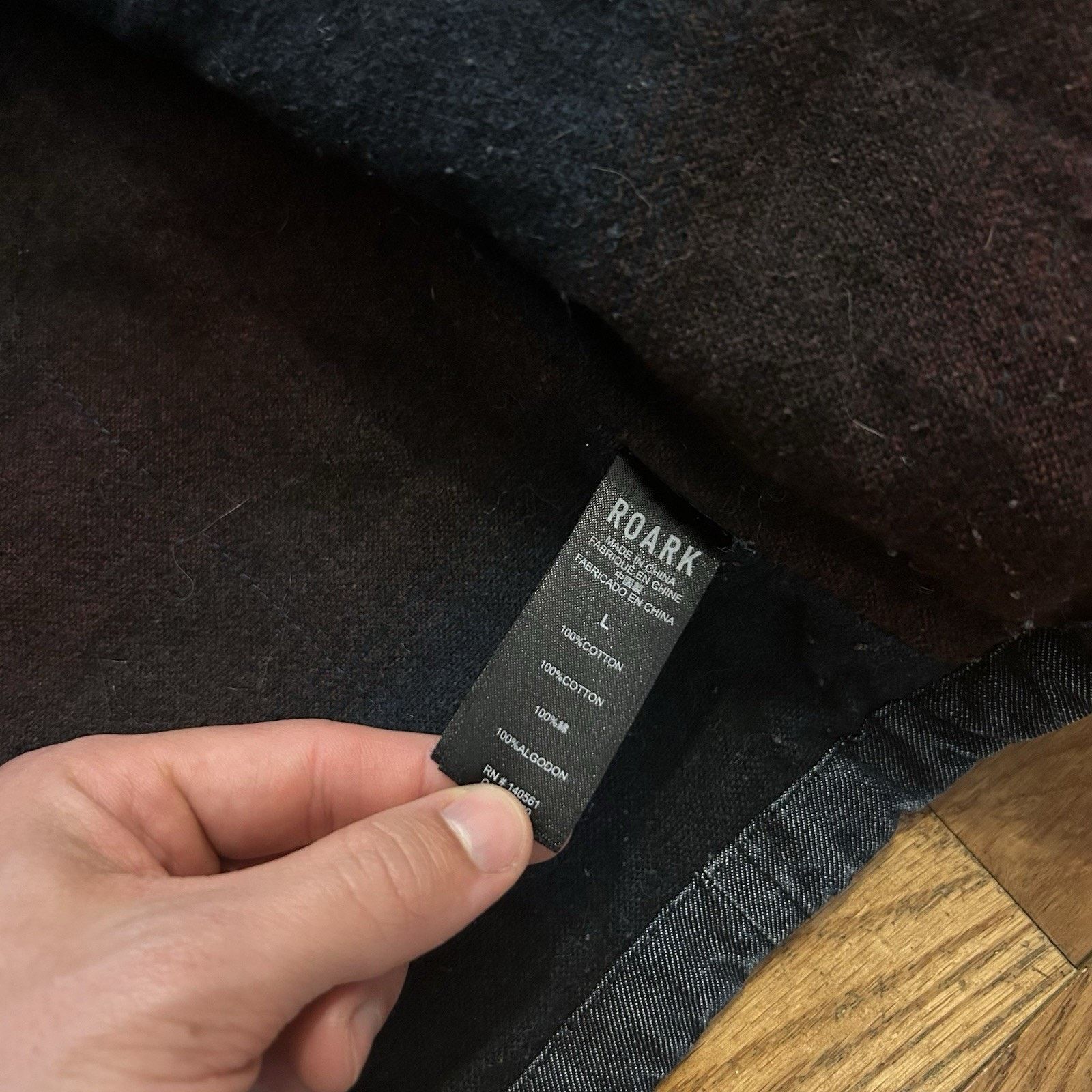 Roark Axeman Denim Blanket Lined Sherpa Collar Chore Jacket Large Size US L / EU 52-54 / 3 - 5 Thumbnail