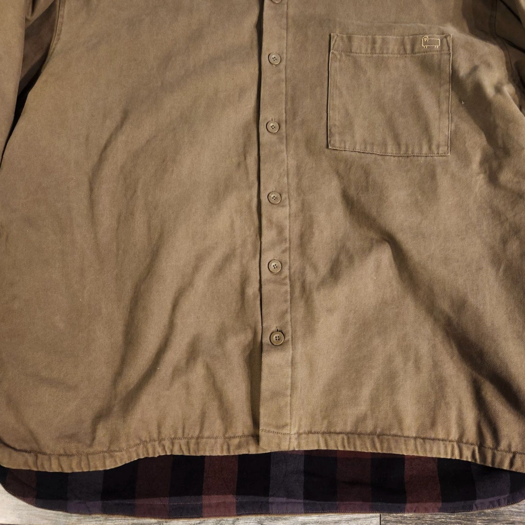 Vintage Woolrich Barn Coat Jacket Canvas Mens 3XL Olive Button Up Blanket Lined Chore Jacket Size US XXL / EU 58 / 5 - 2 Thumbnail