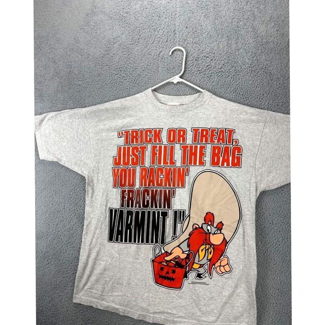 Vintage VINTAGE Looney Tunes T-Shirt Men XL Grey Short Sleeve Tee USA Made Size US XL / EU 56 / 4 - 5 Thumbnail