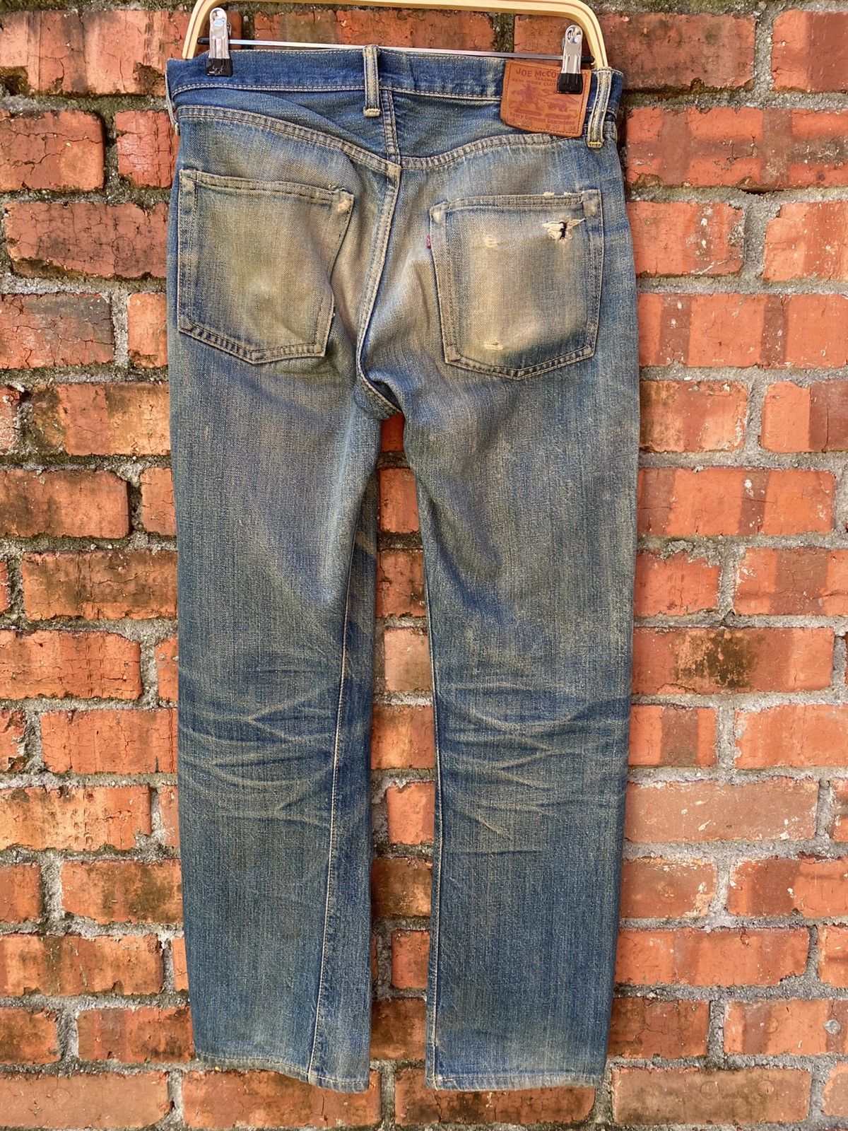 Sugar Cane × Toyo Enterprises W32x29.5 Joe MCCoy redline distressed denime Size US 32 / EU 48 - 2 Thumbnail
