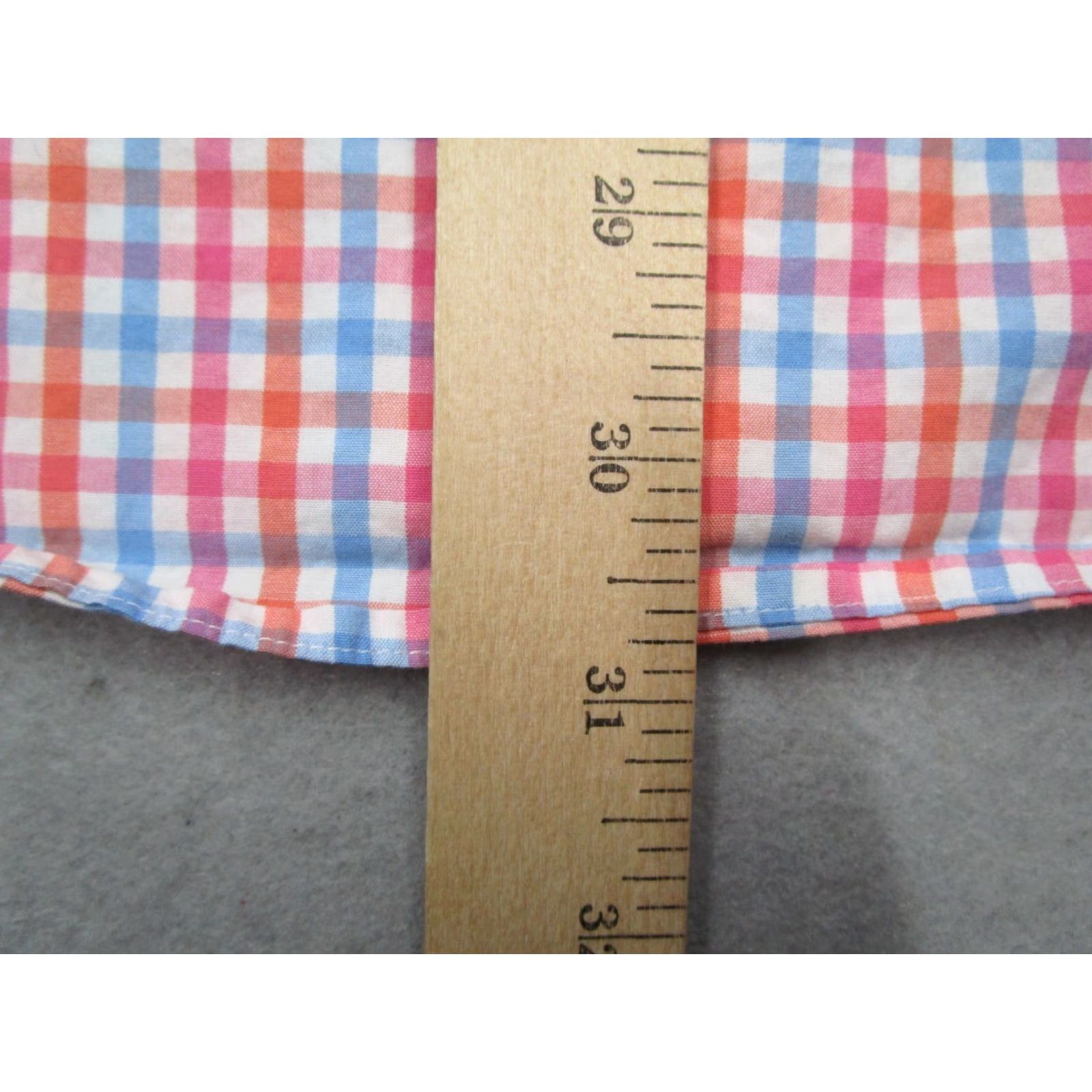 Vineyard Vines VINTAGE Vineyard Vines Men's Button-Up Shirt Large Slim Fit Orange Check Casual Business Summer Fall Spring Winter Whale Logo Size US L / EU 52-54 / 3 - 6 Thumbnail