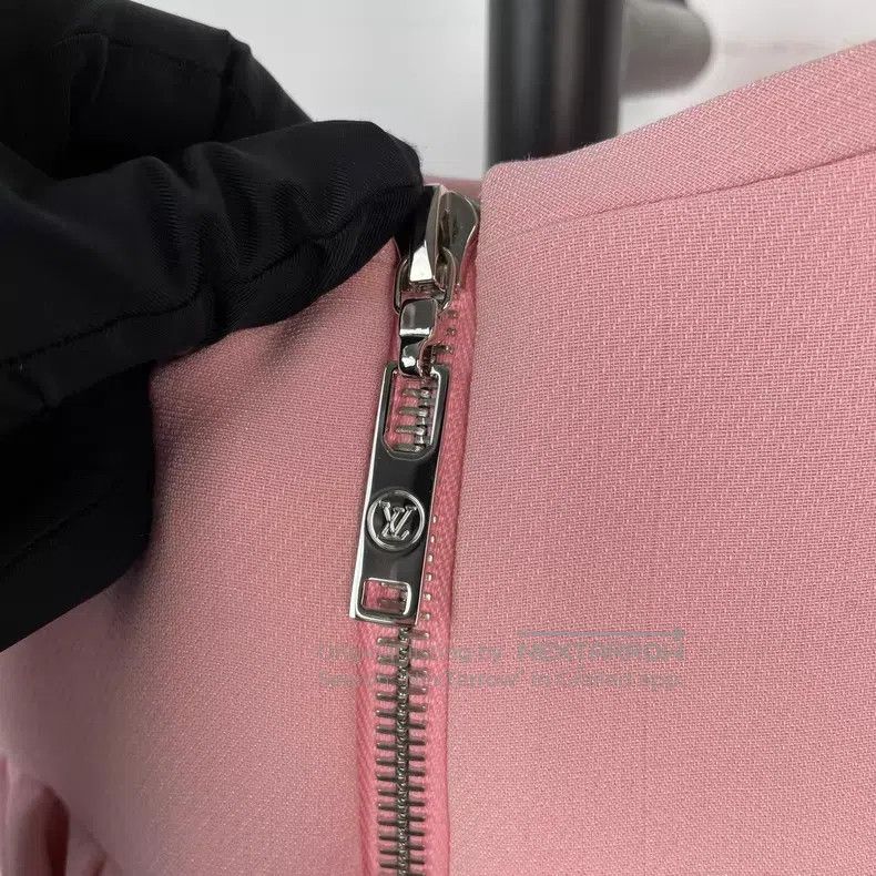 Louis Vuitton Louis Vuitton Pink wool mulberry silk dress Size XS / US 0-2 / IT 36-38 - 4 Thumbnail