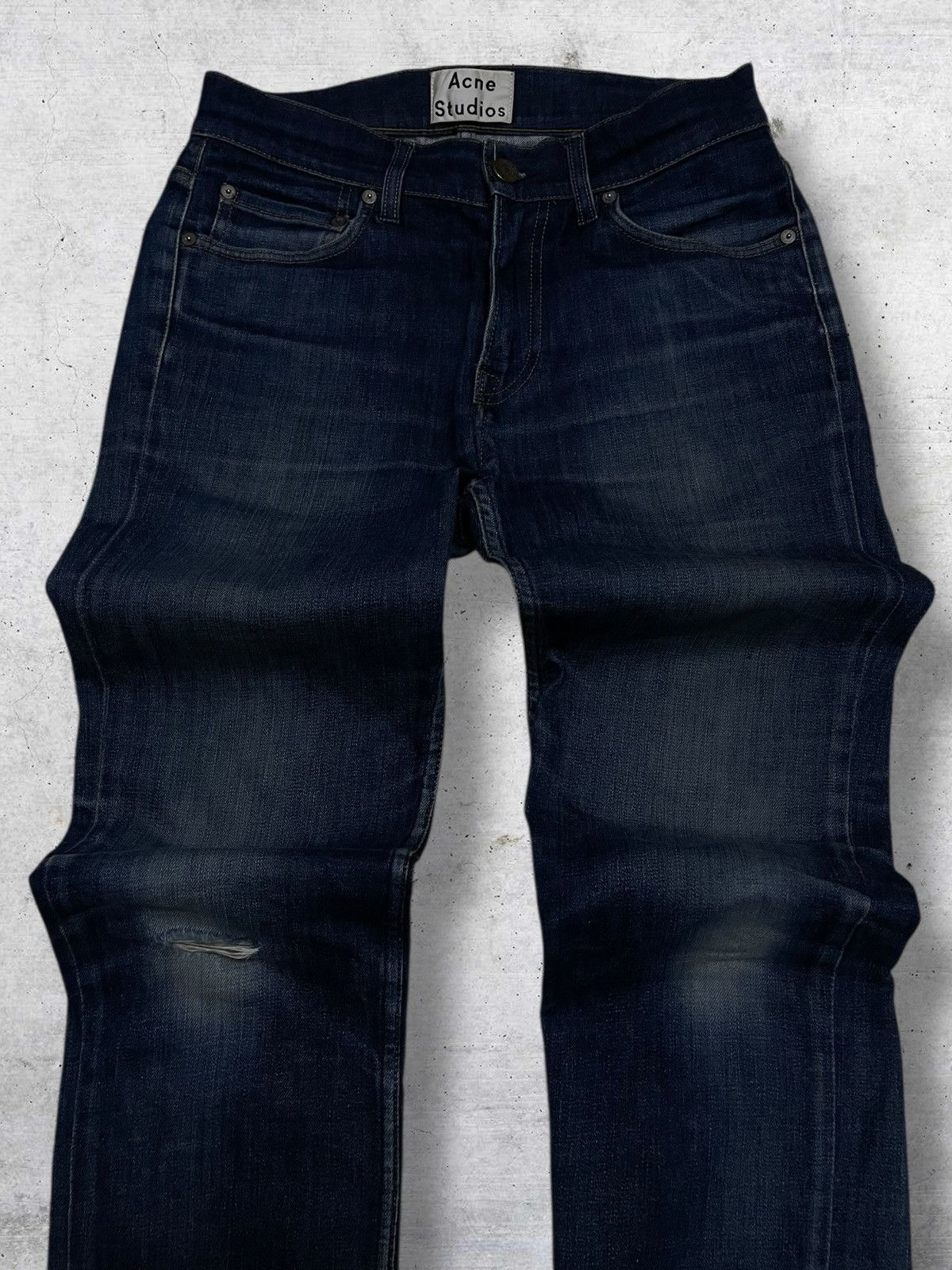Acne Studios VINTAGE DESIGNER ACNE STUDIOS INDIGO DISTRESSED DENIM Size US 28 / EU 44 - 4 Thumbnail