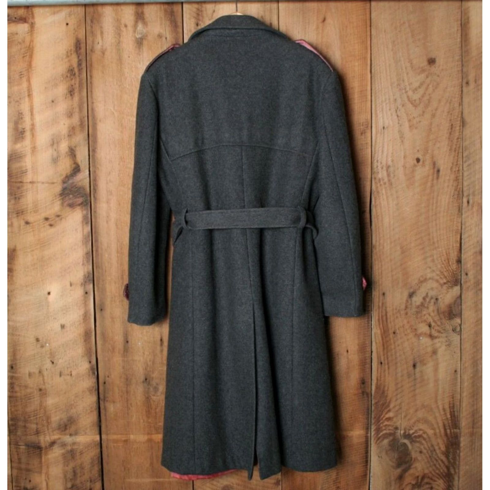 ASH VINTAGE DASH Gray Wool Blend Double Breasted Overcoat Sz. 40 Coat Men's 40 Gray DASH Wool Blend Overcoat Vintage Mens 40 Linen? Size US XXS / EU 40 - 6 Thumbnail