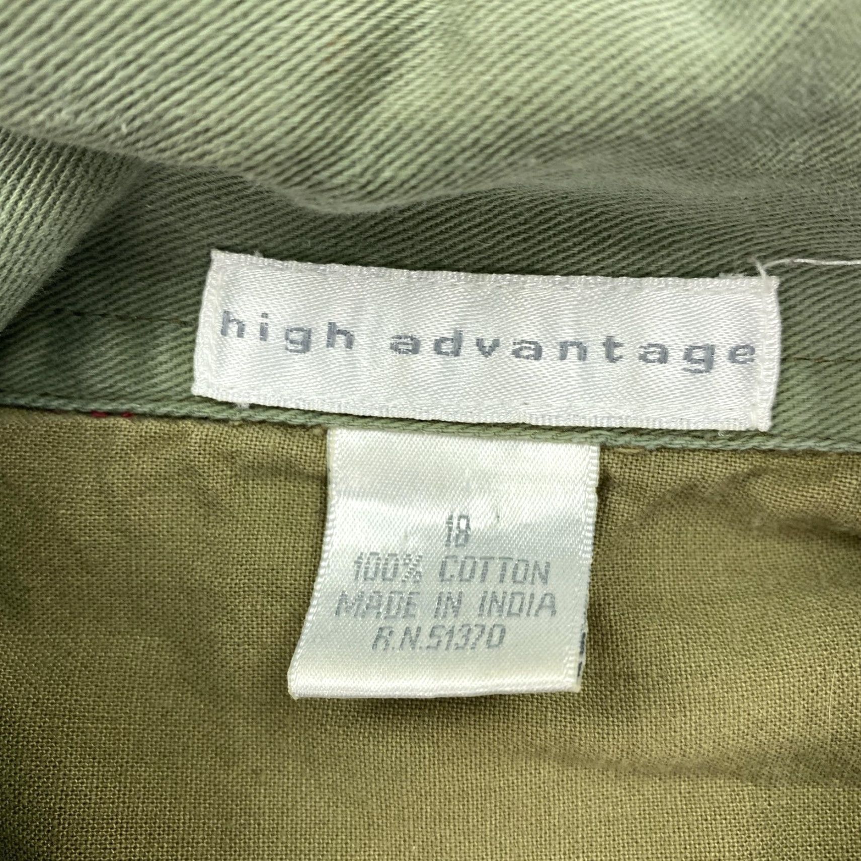 Vintage HIGH ADVANTAGE Vintage Military Jacket Womens 18 Green Plaid Flannel Outdoor Fall Spring Size XXL / US 16-18 / IT 52-54 - 3 Thumbnail
