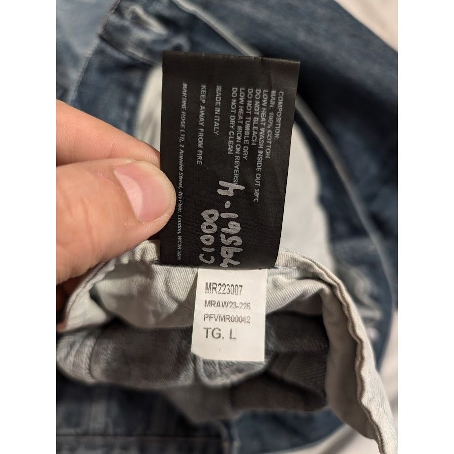 Martine Rose o1rshd1 Denim Jacket in Blue Size US L / EU 52-54 / 3 - 21 Thumbnail