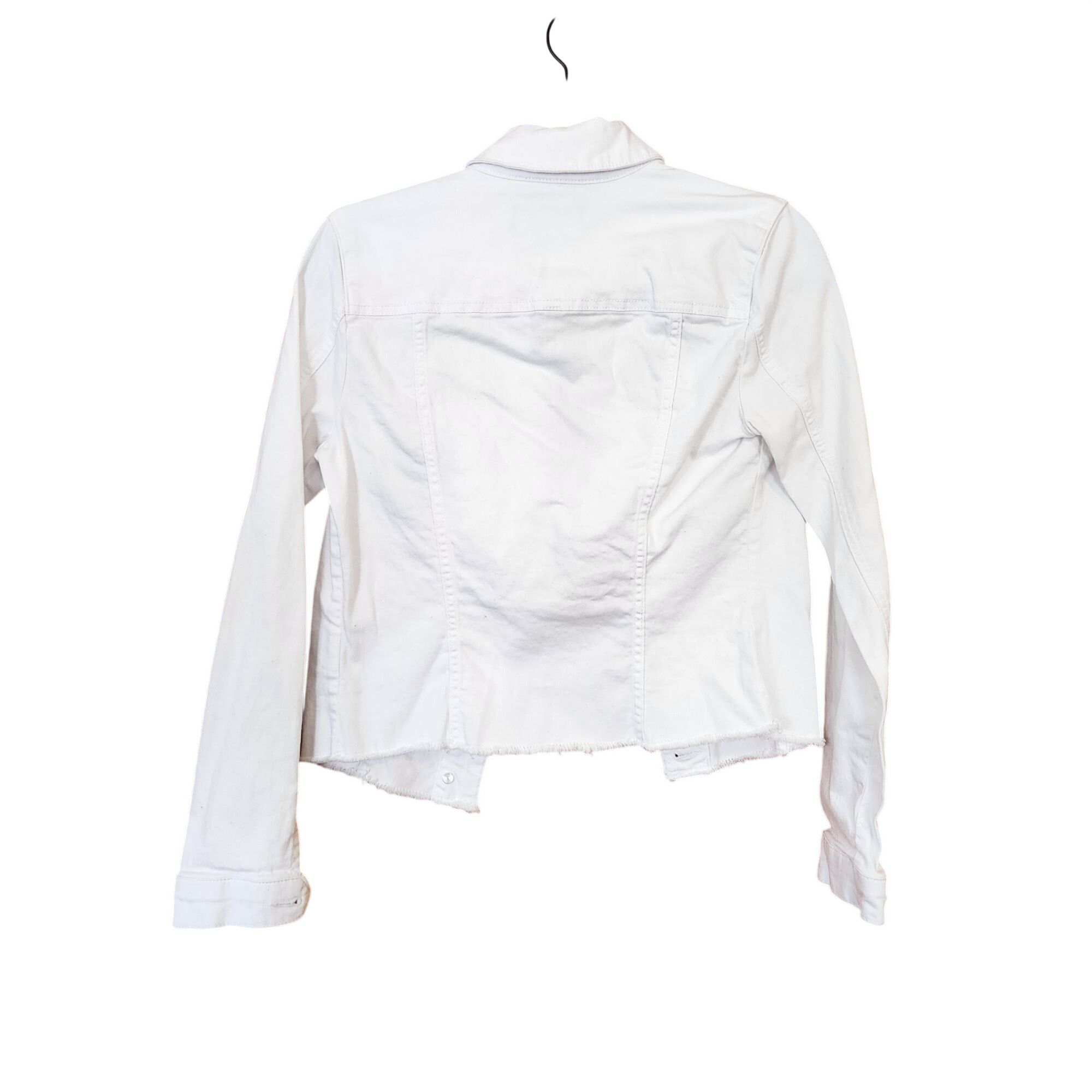 Other Kut from The Kloth Kara Frayed Denim Jacket Womens Size Smal Size S / US 4 / IT 40 - 2 Thumbnail