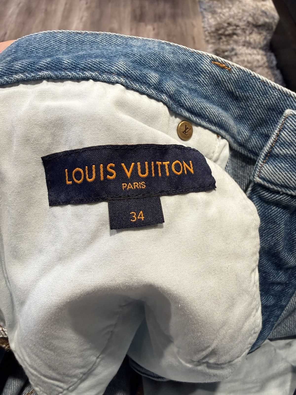 Louis Vuitton Louis Vuitton Floral Carpenter Denim Pants Size US 34 / EU 50 - 7 Thumbnail