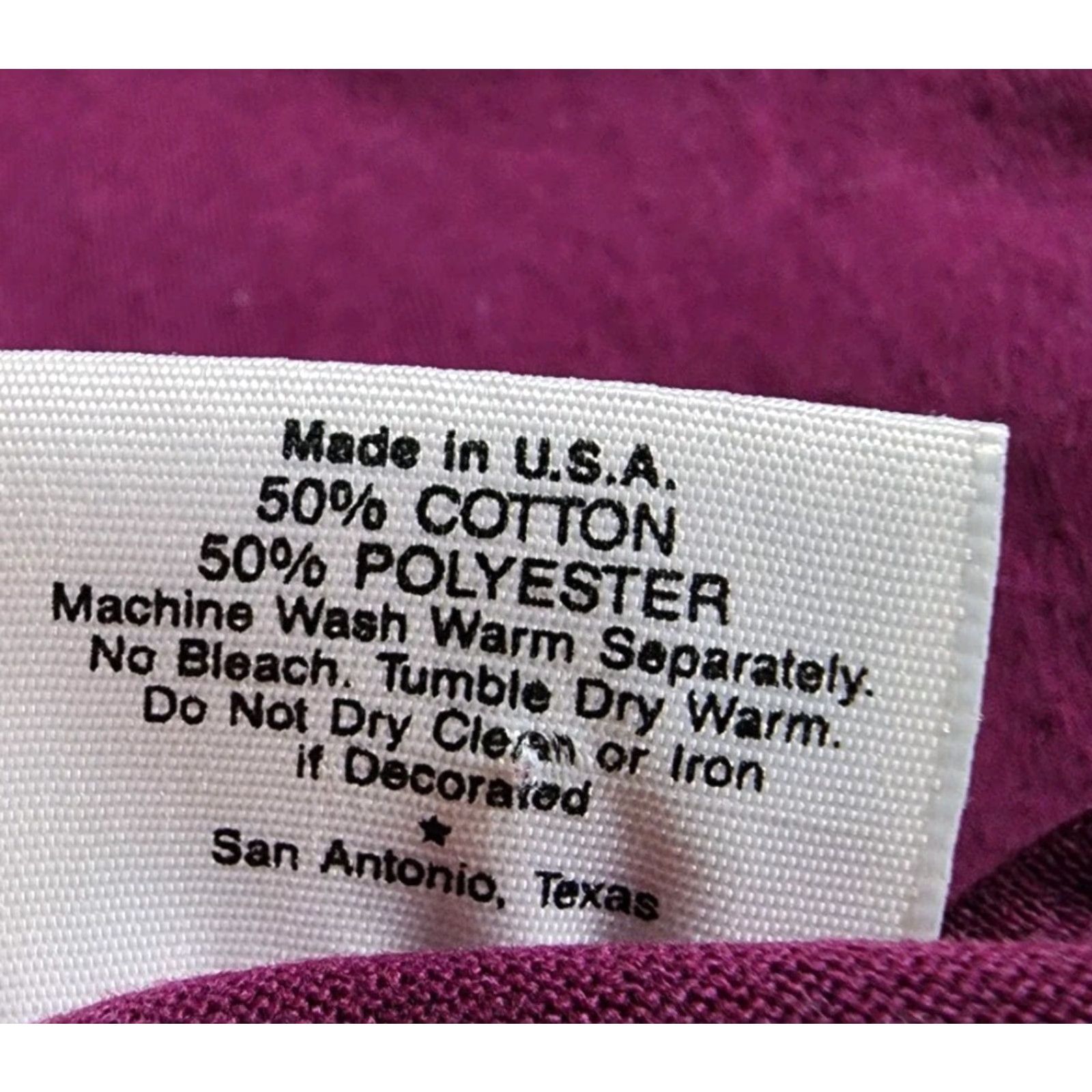 Vintage VINTAGE Sunbelt T-Shirt Ladies L 90s Hand Painted Fringe Long Sleeve Purple Crew Neck Cotton Blend Shirt Womens Size L / US 10 / IT 46 - 5 Thumbnail