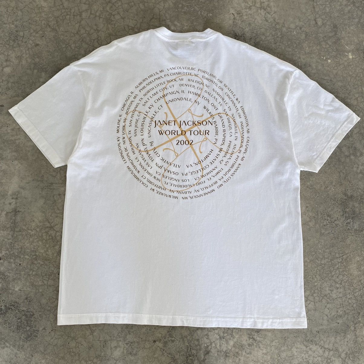 Rap Tees Vintage 2001 Janet Jackson Tour Promo Graphic Tee Size US XXL / EU 58 / 5 - 10 Thumbnail