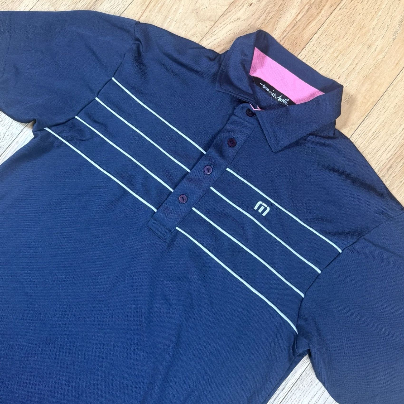 TravisMathew Travis Mathew Polo Shirt Men's Small Blue Golf Performance Athletic Size US S / EU 44-46 / 1 - 2 Thumbnail