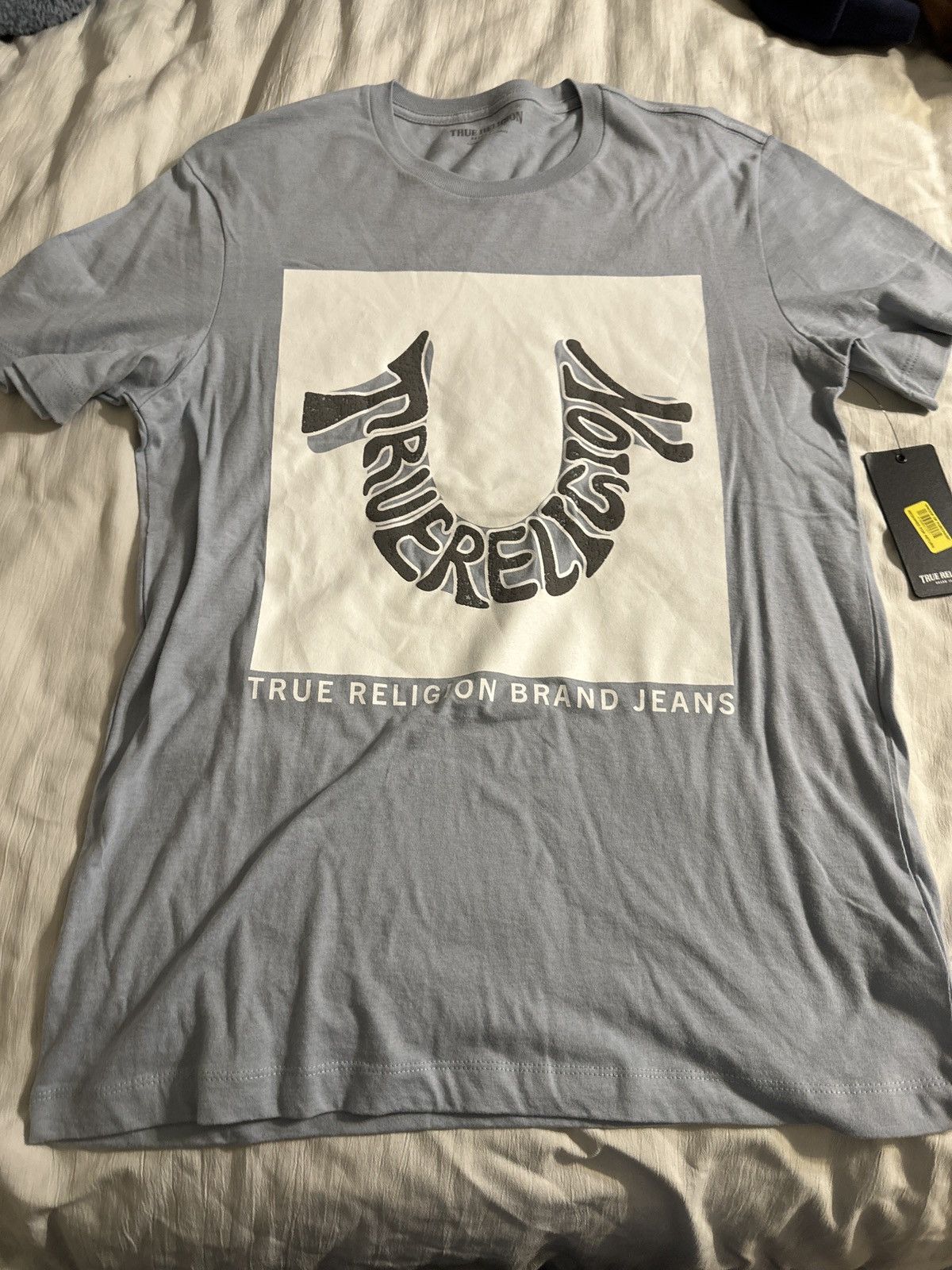 True Religion *BRAND NEW* True Religion Brand Jeans Sky Blue Shirt Size US M / EU 48-50 / 2 - 1 Thumbnail