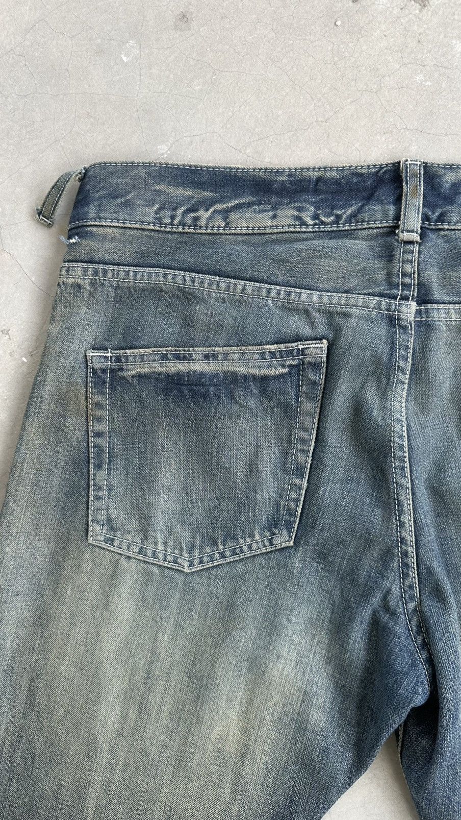 Boycott VINTAGE BOYCOTT WELL WORN FLARED DENIM PANT Size US 32 / EU 48 - 7 Thumbnail
