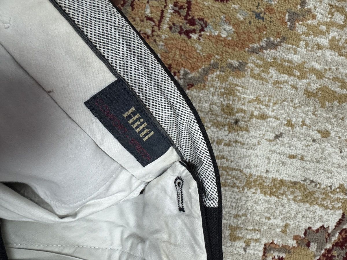 Hiltl Vintage Suit Pants Wool Blend Striped Wide Leg Baggy Formal Size US 36 / EU 52 - 4 Thumbnail