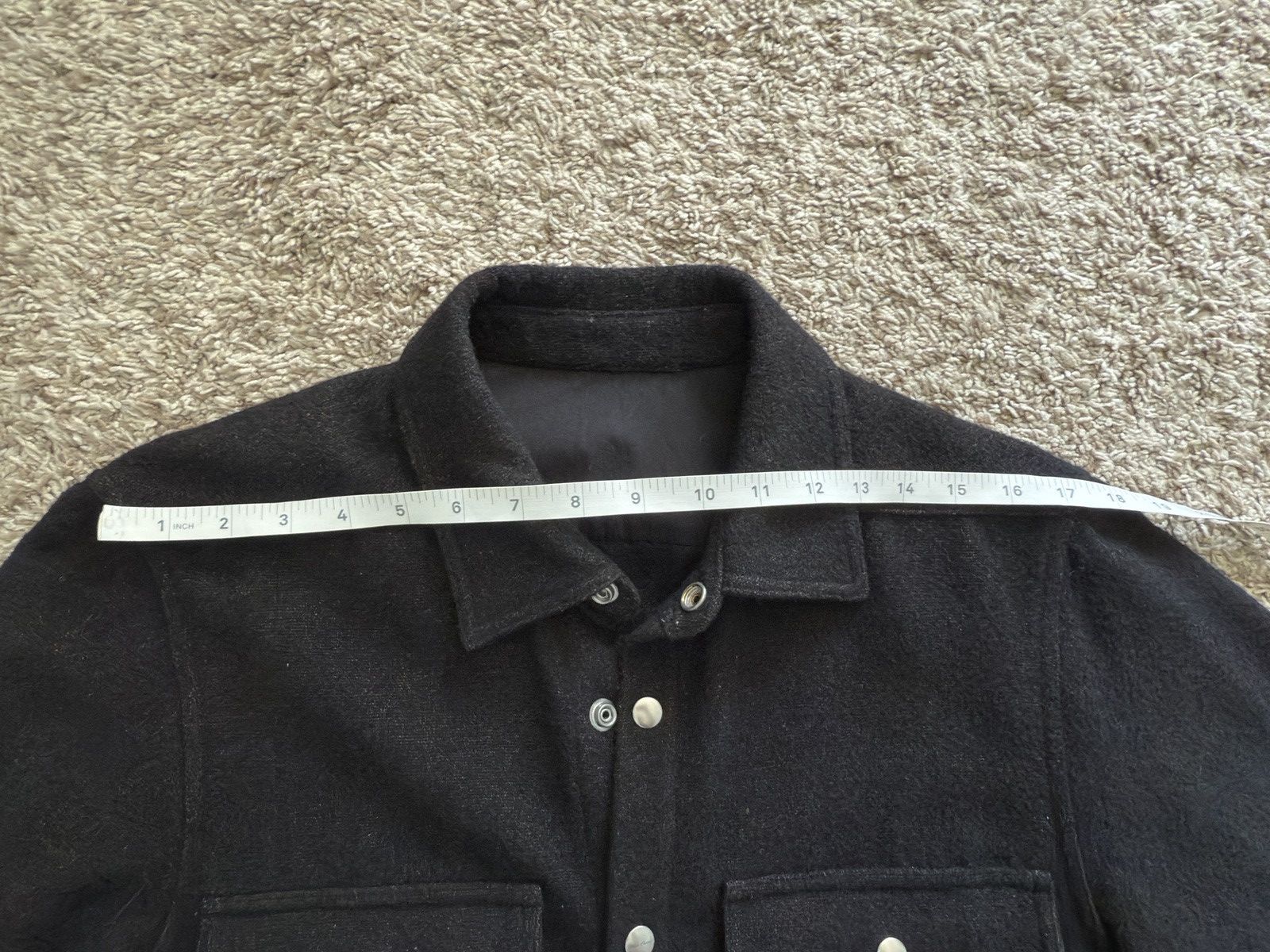 Rick Owens FW18 SISYPHUS Boiled Wool Overshirt Worker Outershirt Size US M / EU 48-50 / 2 - 10 Thumbnail
