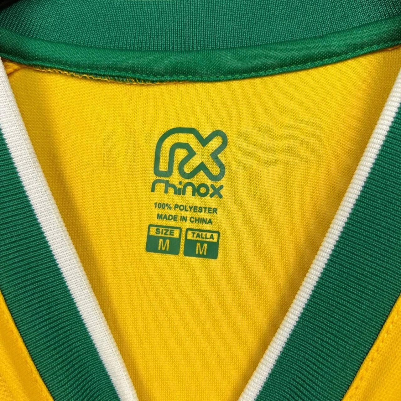 Rhinox Brazil Soccer Team Jersey Shirt Men M Short Sleeve V-Neck Size US M / EU 48-50 / 2 - 5 Thumbnail