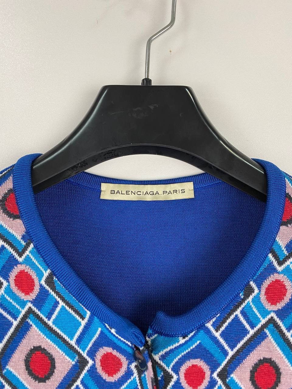 Balenciaga Balenciaga Paris Vintage Geometric Knit Sweater – FR 40 Size M / US 6-8 / IT 42-44 - 4 Thumbnail