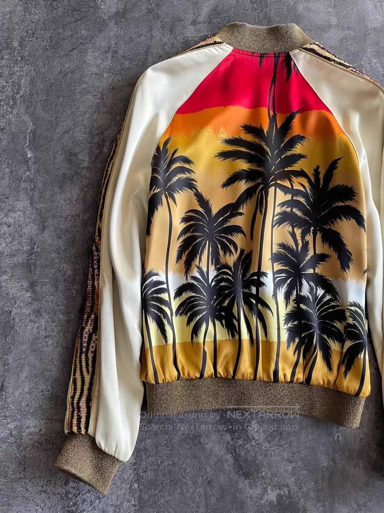 Saint Laurent Paris Saint Laurent Paris Palm Scale Jacket Size US S / EU 44-46 / 1 - 5 Thumbnail