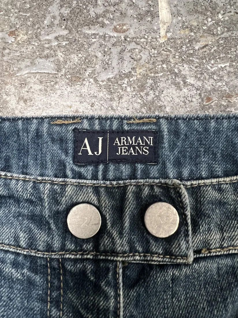 Armani × Vintage 2000s Armani Cargo Bondage Denim Jeans Size US 30 / EU 46 - 6 Thumbnail