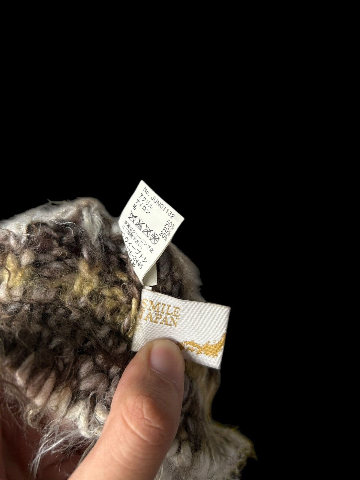 Japanese Brand × Kapital × Vintage CA4LA x Weave Toshi Knitted Fur Hairy Made in Italy Hats Size ONE SIZE - 7 Thumbnail