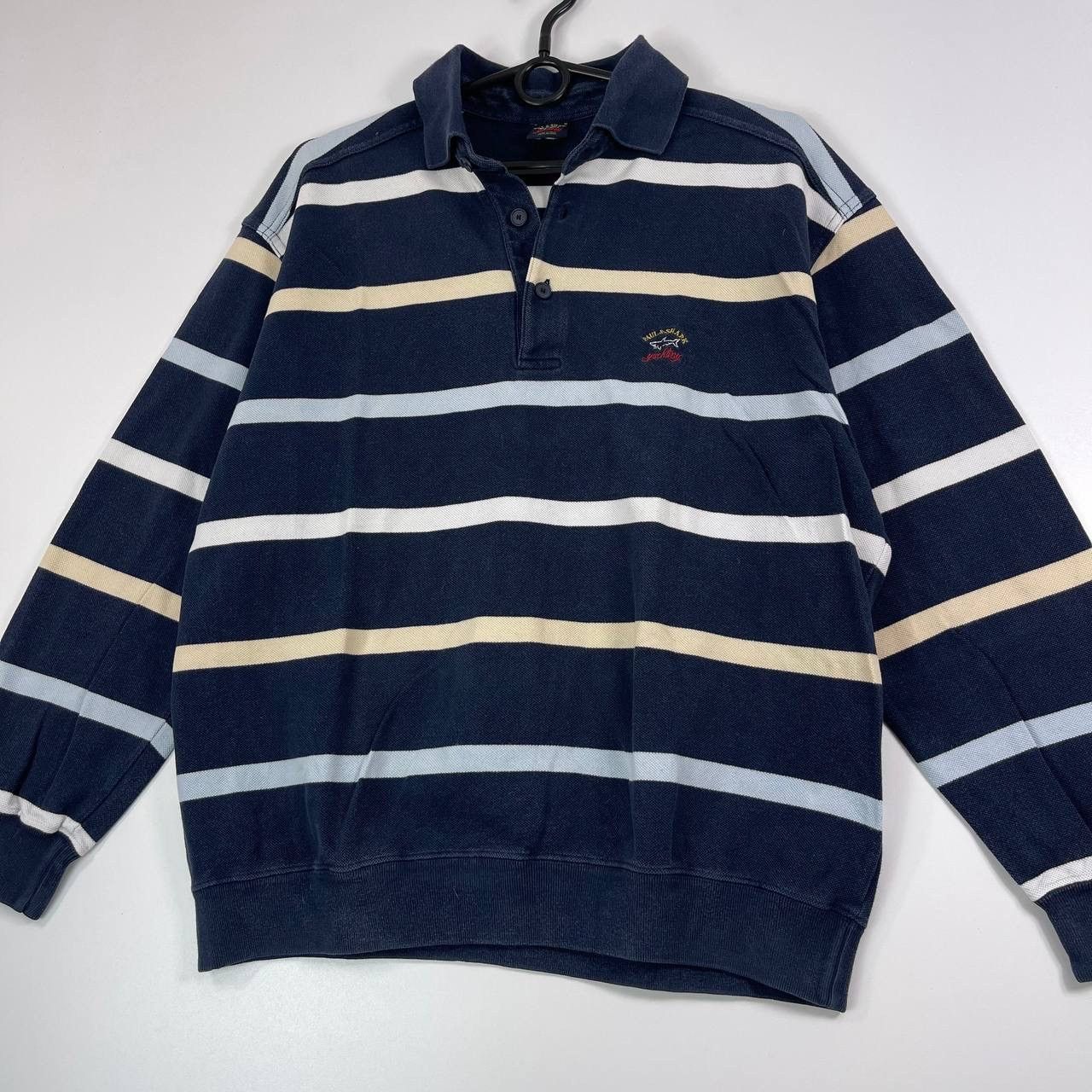 Paul & Shark Paul & Shark Yachting Striped Rugby Polo Shirt Made In Italy Size US M / EU 48-50 / 2 - 2 Thumbnail