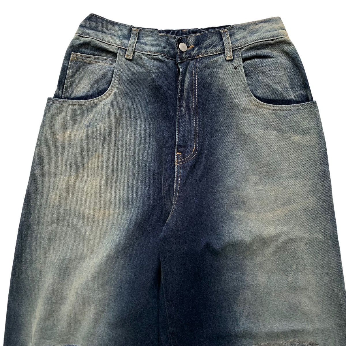 JNCO × Vintage Japanese Brand Glamour Distressed Baggy Loose Pants Size US 34 / EU 50 - 2 Thumbnail