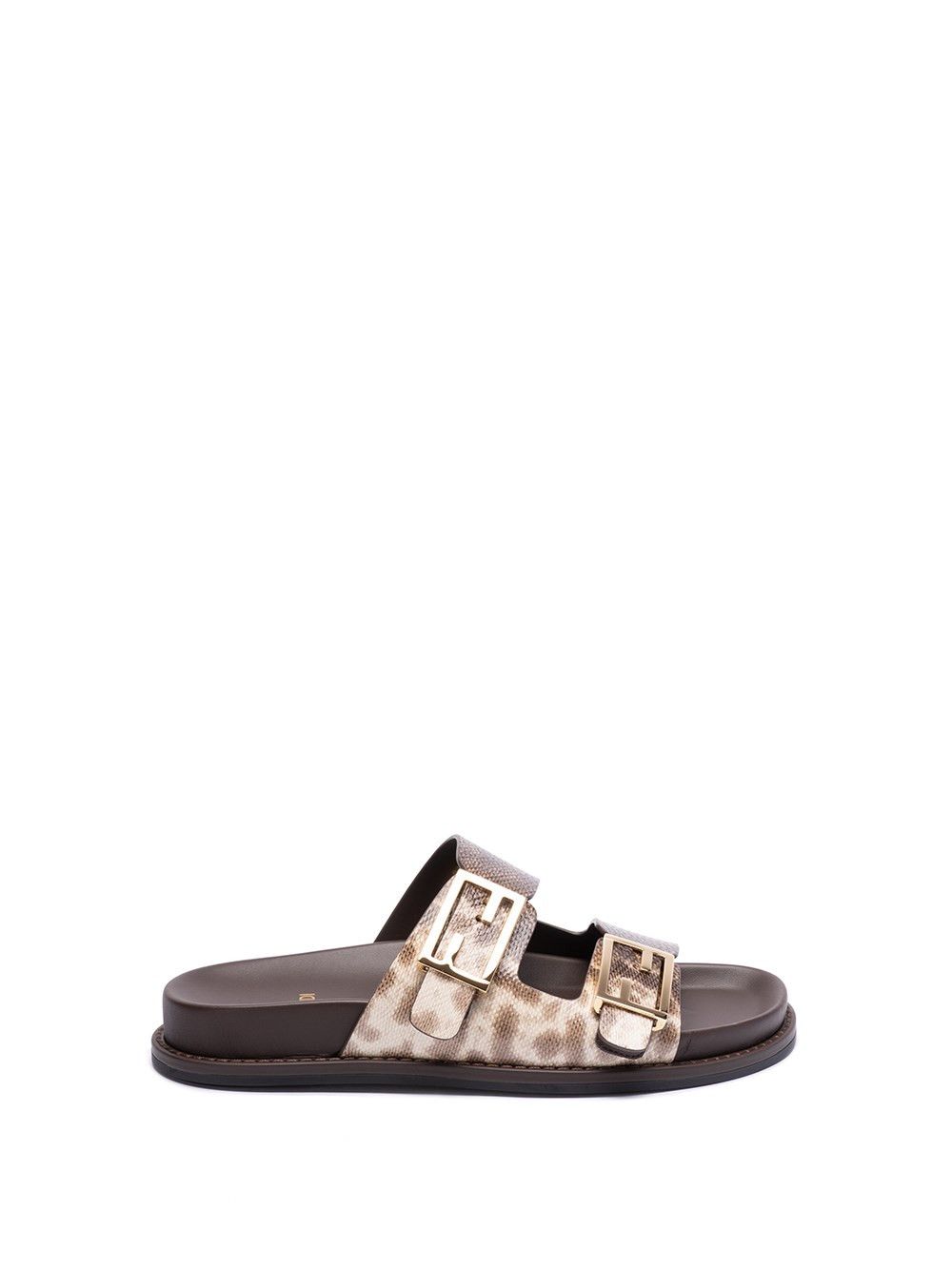 image of Fendi `karung` Slides Size Eu 37 For Women in Beige