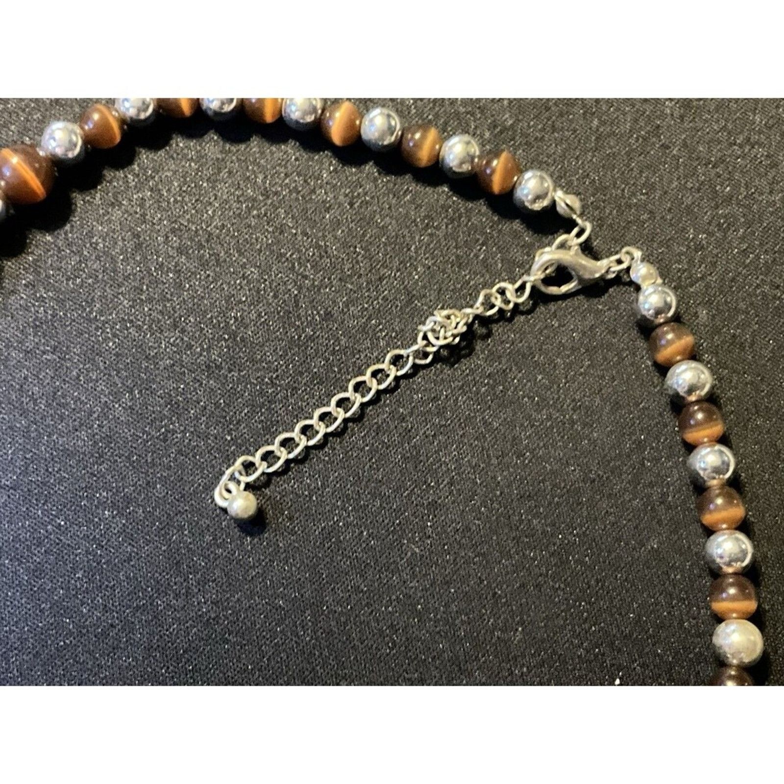 Other 14in Tiger Eye Graduated Costume Necklace Size ONE SIZE - 4 Thumbnail