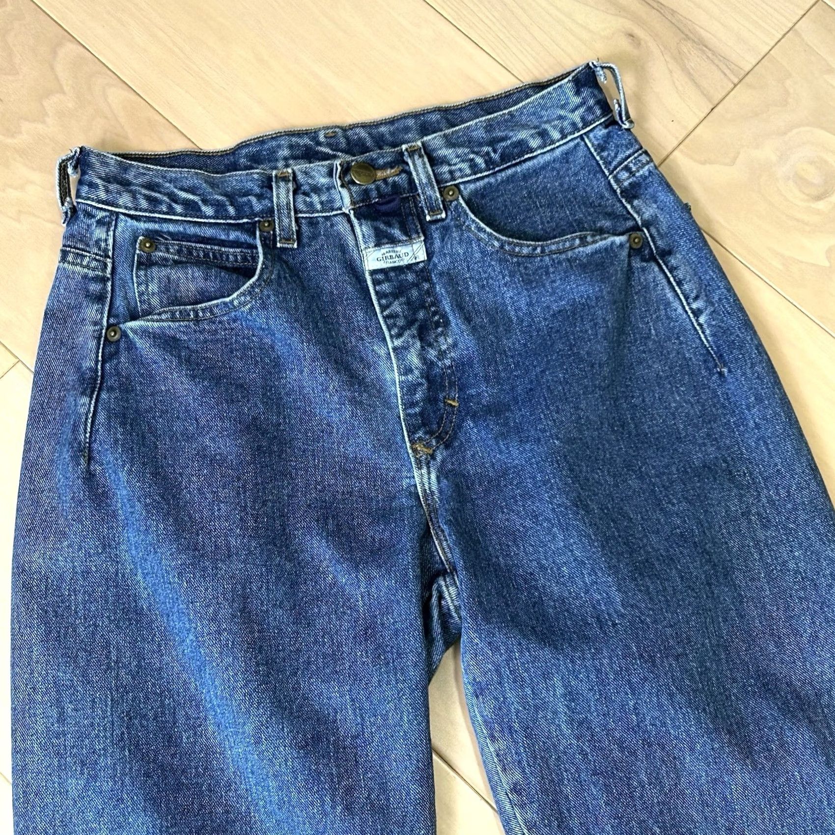 Denime Vintage Marithe Girbaud Francois Tapered Denim Jeans Womens 9/10 Blue Zip Button Size 30" / US 8 / IT 44 - 4 Thumbnail