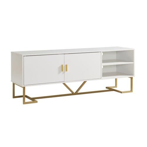 Designer × Homemade TV Stand Two Door Cabinet with Two Open Shelves with Metal L Size US L / EU 52-54 / 3 - 6 Thumbnail