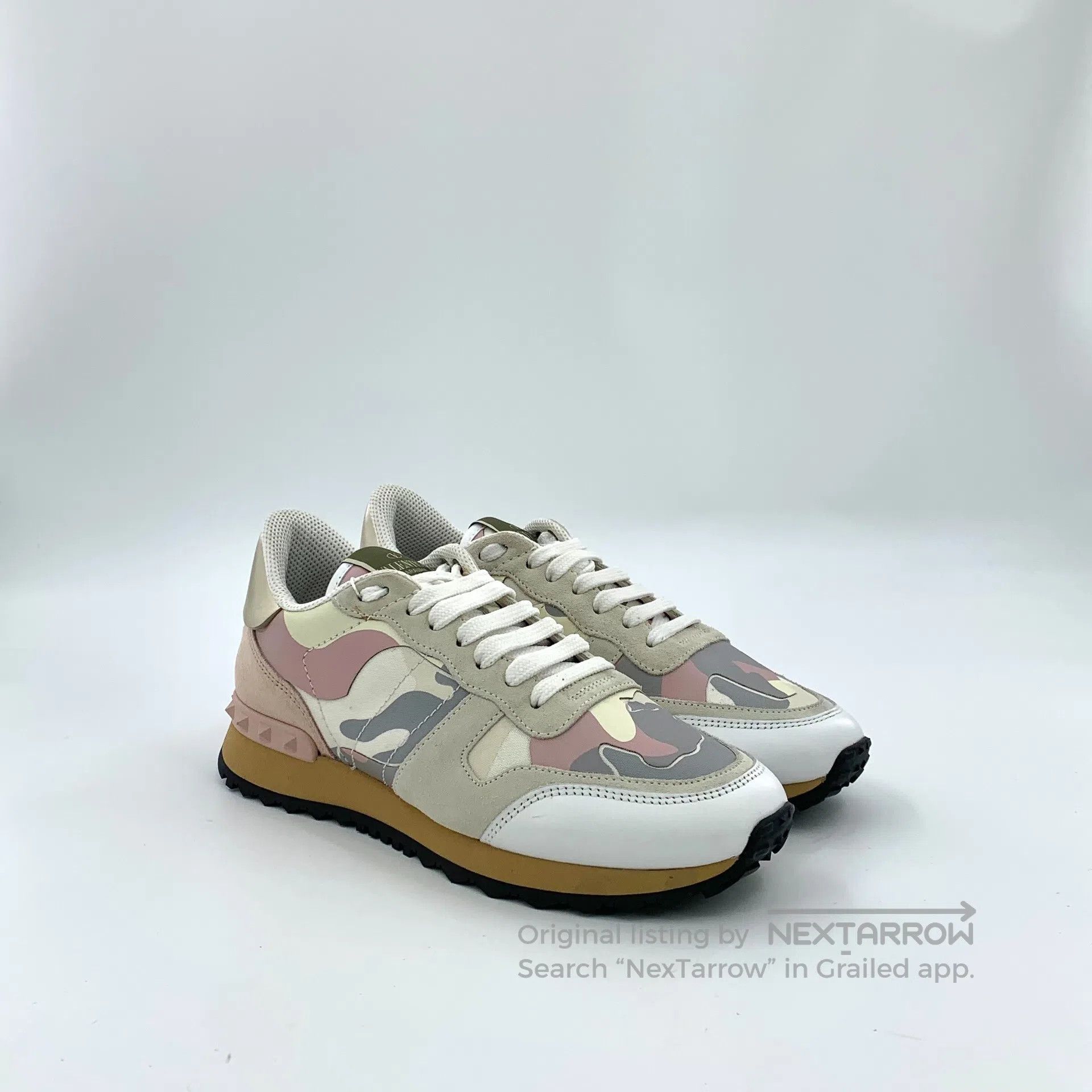 Valentino Valentino Color Blocked Camouflage Laced Casual Flat Sport Size US 6.5 / IT 36.5 - 2 Thumbnail