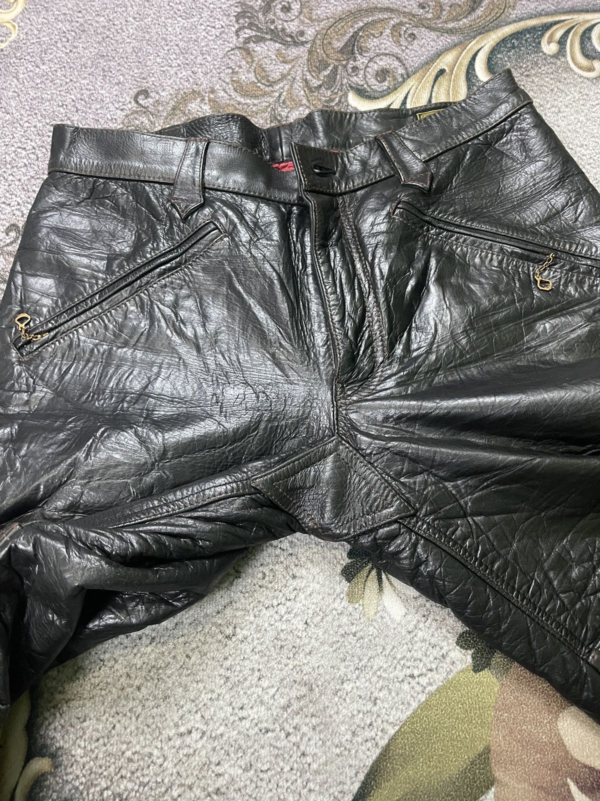 DuPont × WEST RIDE West Ride Dupont Buffalo Leather Racing Motorcycle Size US 31 - 4 Thumbnail