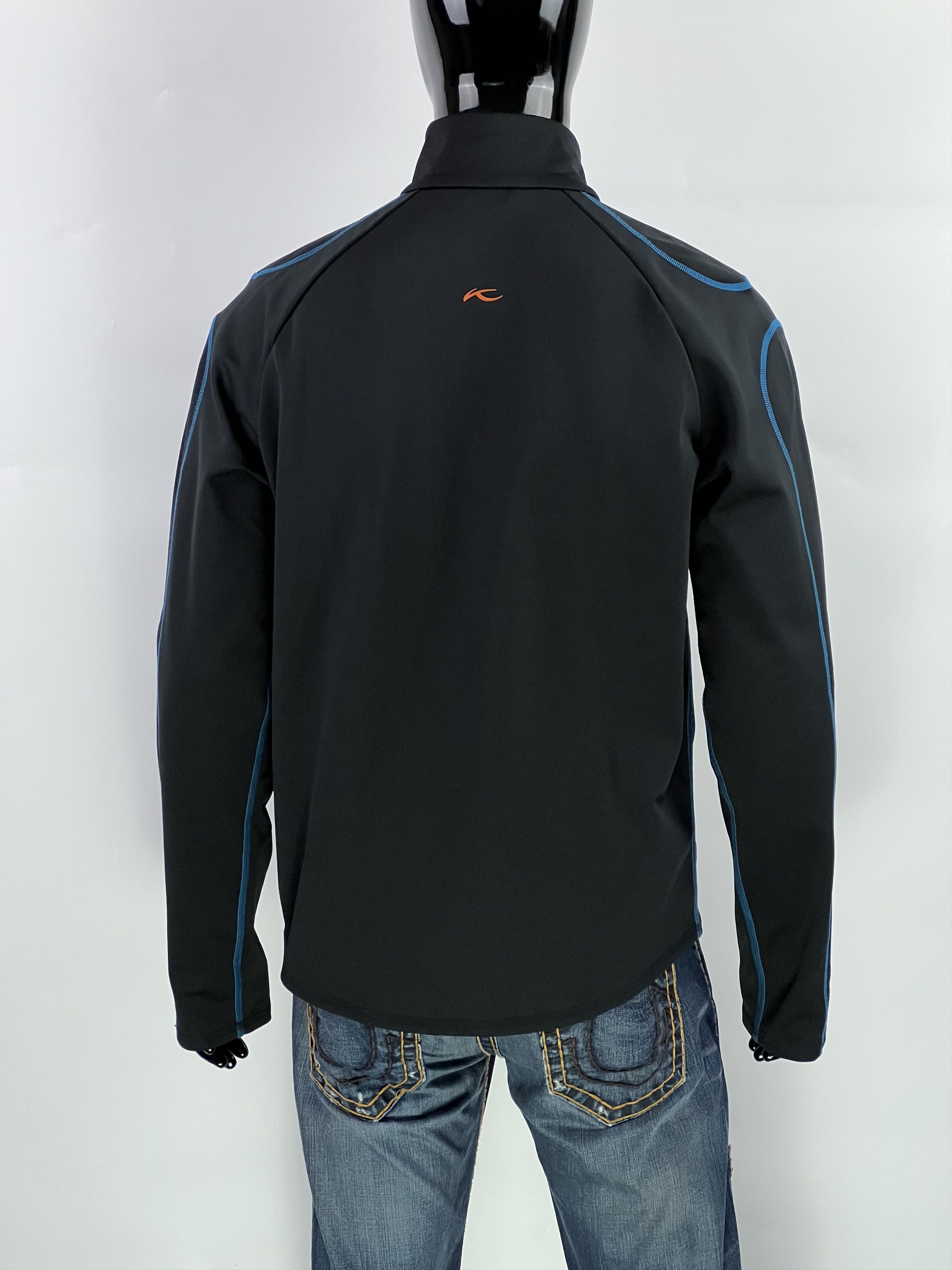 KJUS Kjus Men's Black 1/2 Zip Golf Pullover Size 54 Size US XL / EU 56 / 4 - 2 Thumbnail