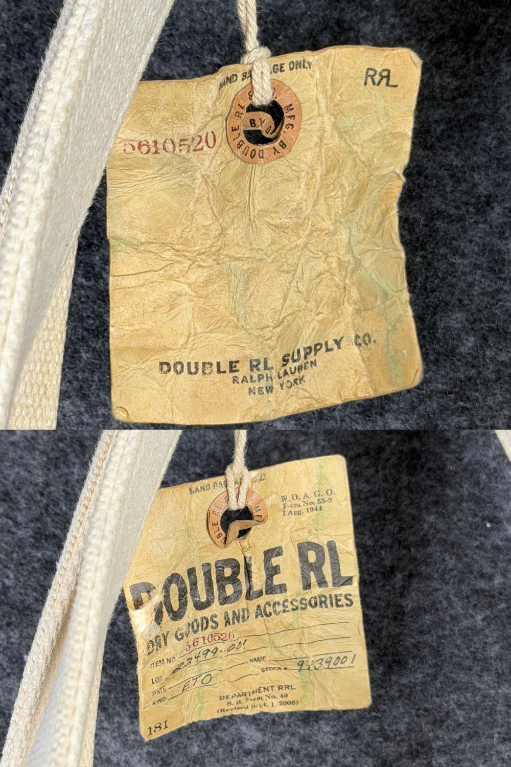 RRL Ralph Lauren RRL Double RL 2006 Canvas Tote Bag Rugged Goods Supply Size ONE SIZE - 20 Thumbnail