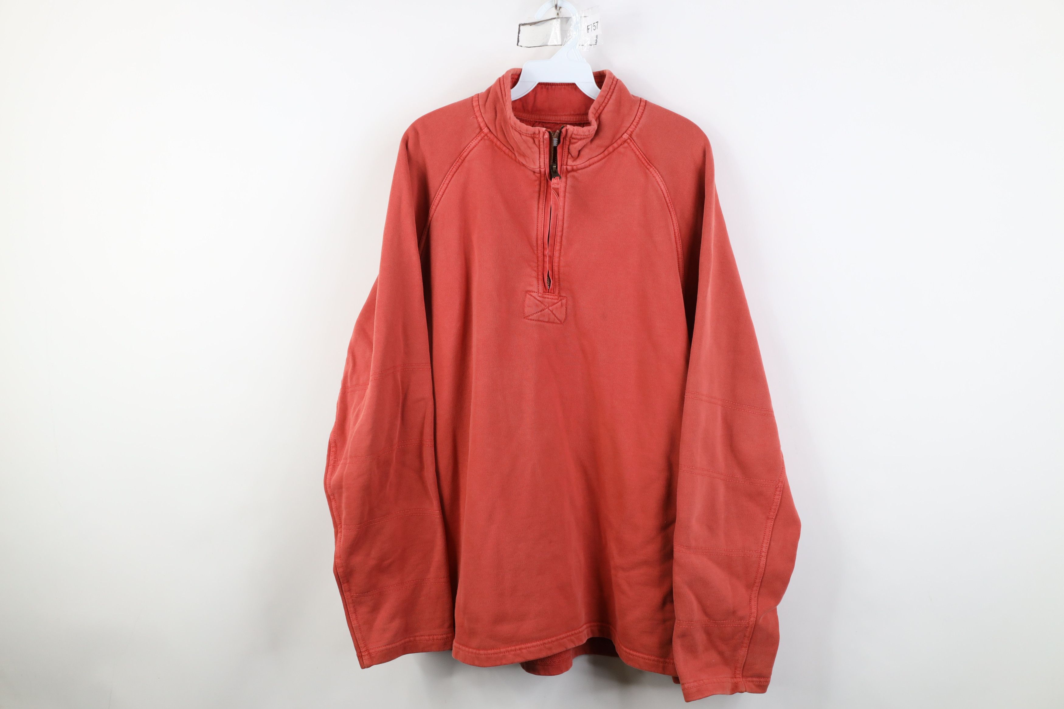 Vintage Vintage 90s Streetwear Pigment Dye 1/4 Half Zip Sweatshirt Size US XL / EU 56 / 4 - 1 Thumbnail