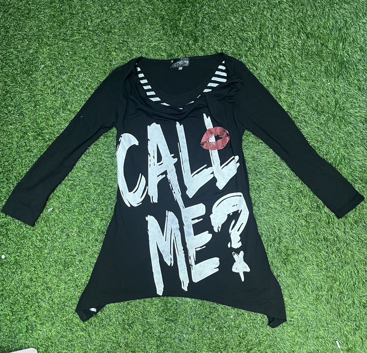 Japanese Brand Call me Double Layer Hsyteric Glamour Style LongSleeve Dress Size L / US 10 / IT 46 - 1 Thumbnail