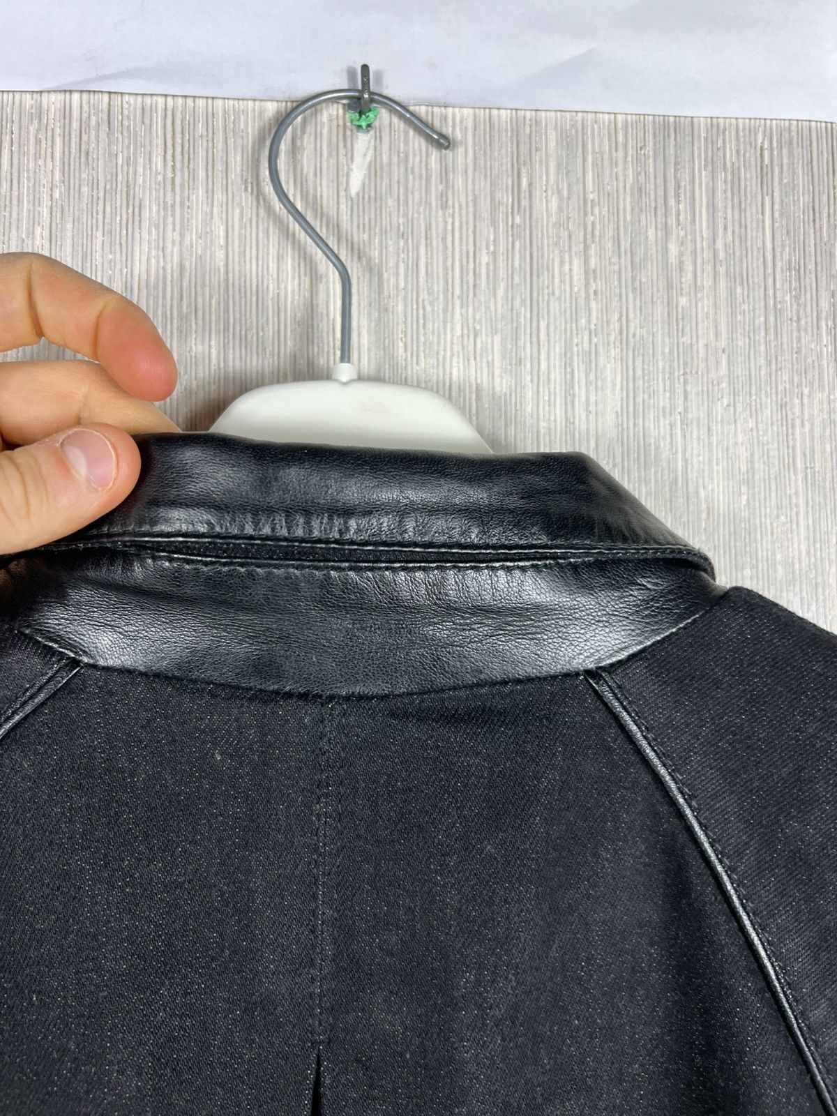 Diesel Black Gold Archive Diesel black gold denim leather jacket ties sleeves Size S / US 4 / IT 40 - 17 Thumbnail