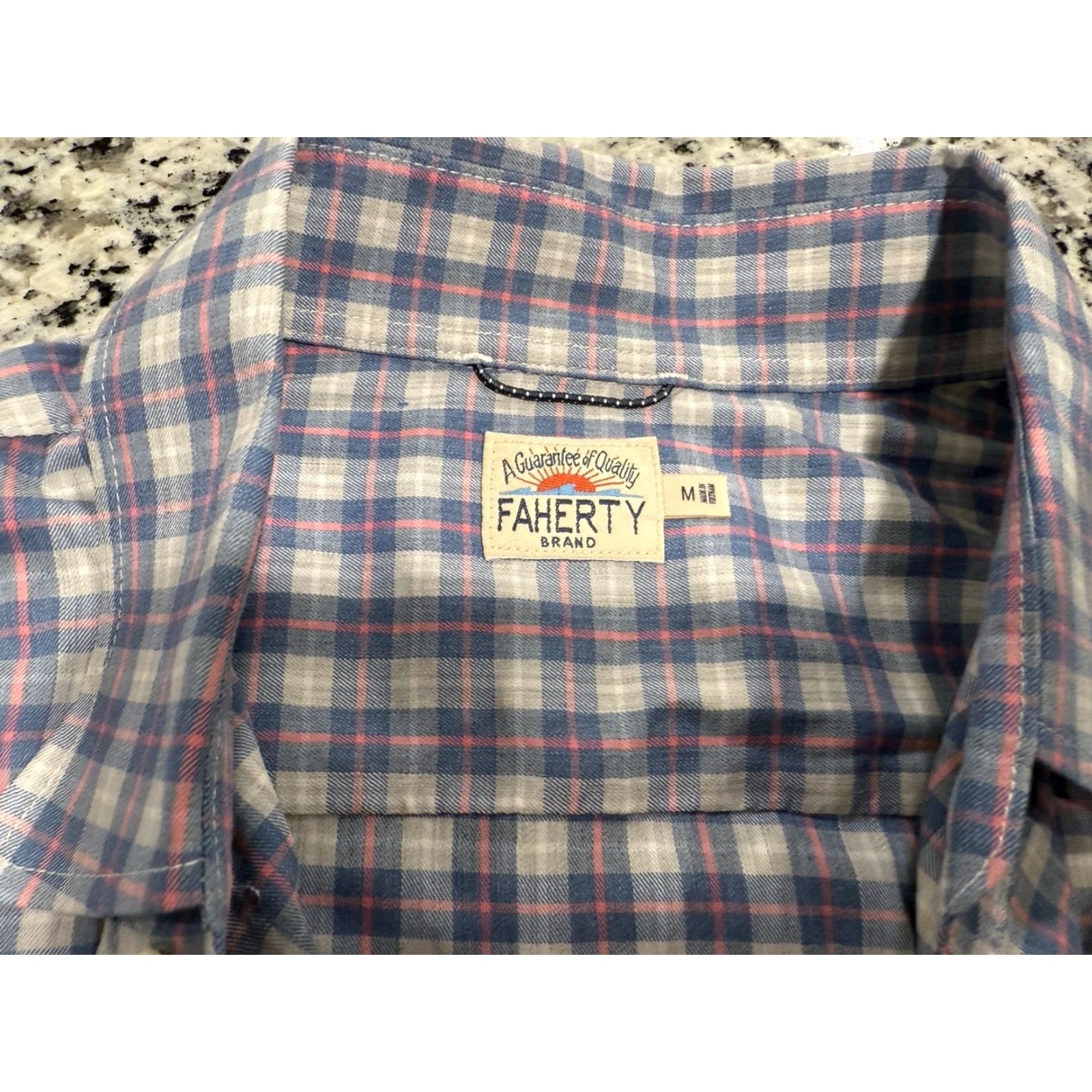 Faherty Faherty Button-Down Shirt Plaid Cotton Blend Men’s M Multicolor Casual Shirt 90s? (ignore decade) Size US M / EU 48-50 / 2 - 4 Thumbnail