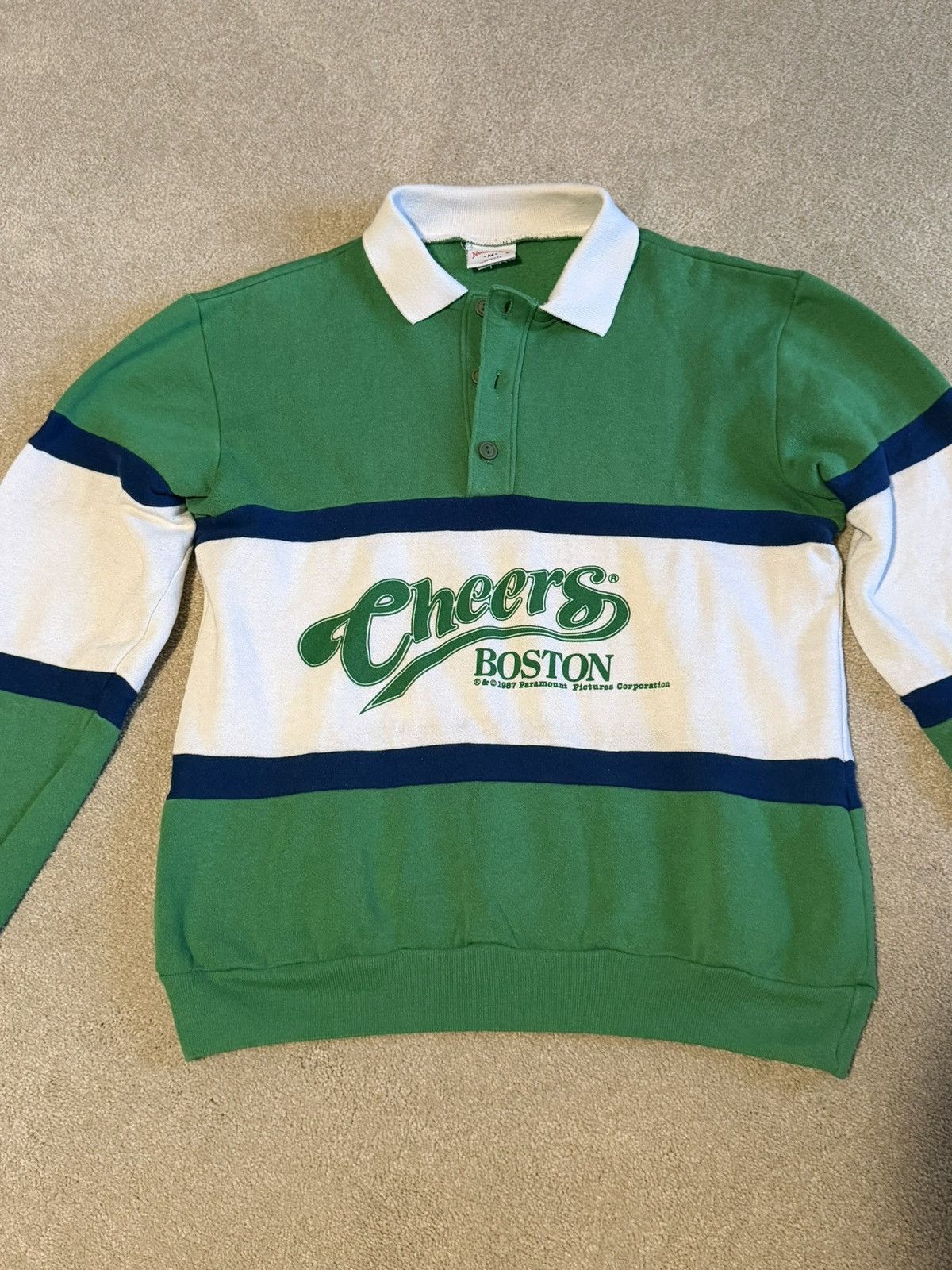 Vintage Vintage Cheers Boston TV Sitcom Collared Sweatshirt Size US M / EU 48-50 / 2 - 2 Thumbnail