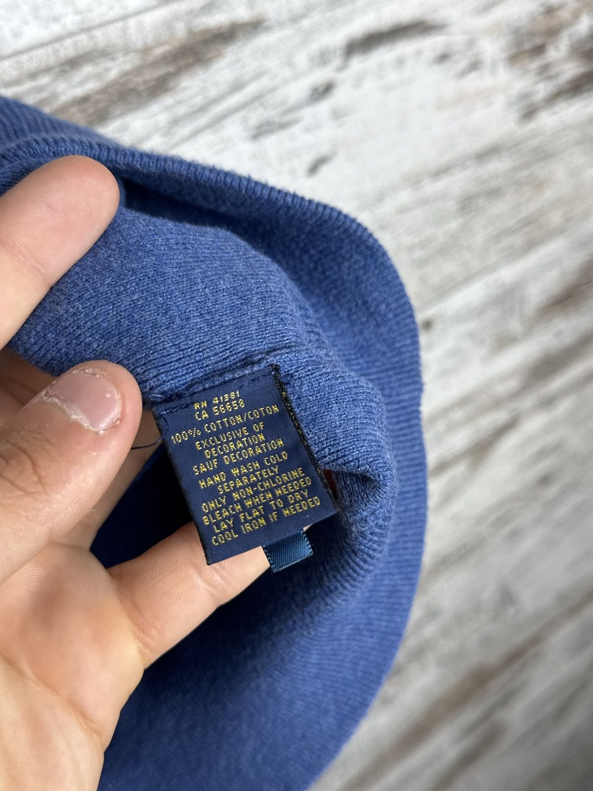 Polo Ralph Lauren × Vintage Mens Vintage Polo Ralph Lauren sweaters blue sweatshirt Size US M / EU 48-50 / 2 - 6 Thumbnail