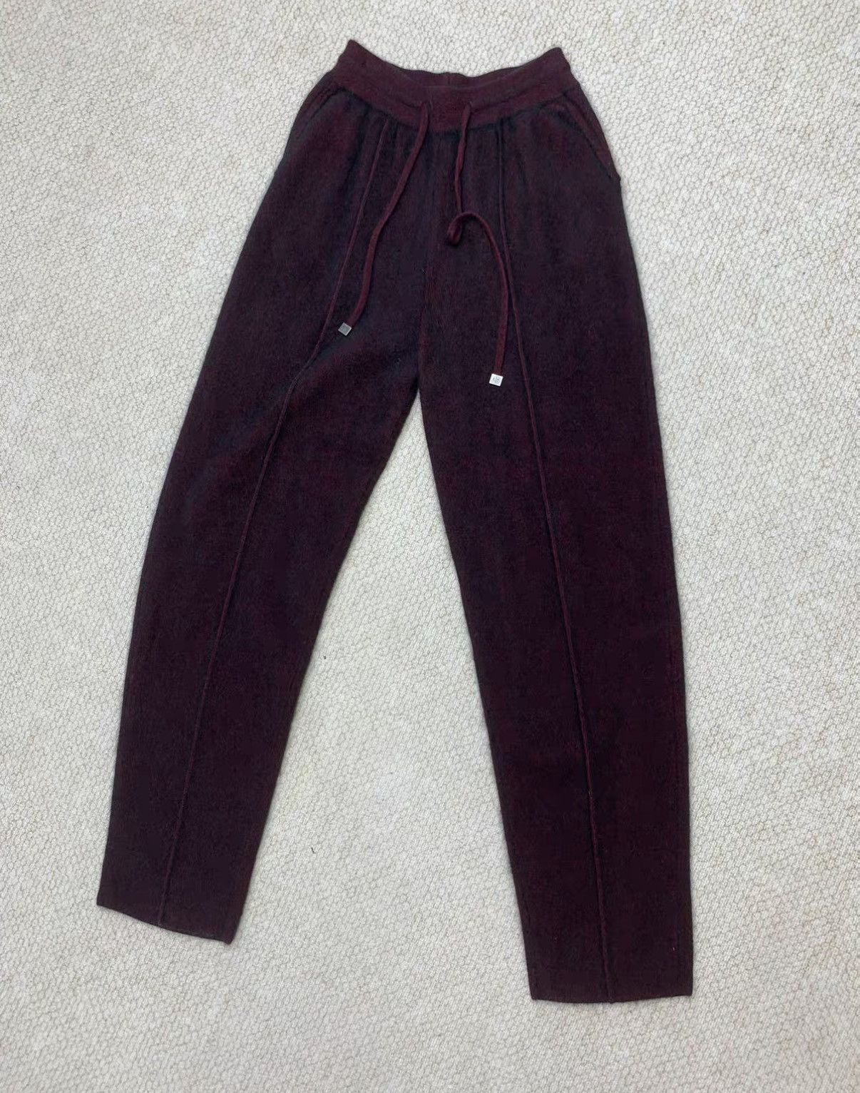 Loro Piana LORO PIANA Dark Red Wool & Cashmere Blend Jogger Pants Size US 34 / EU 50 - 5 Thumbnail