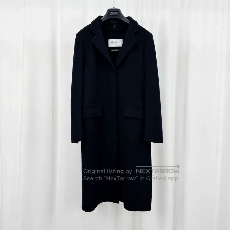 Max Mara Max Mara Black Cashmere Overcoat Size S / US 4 / IT 40 - 1 Thumbnail